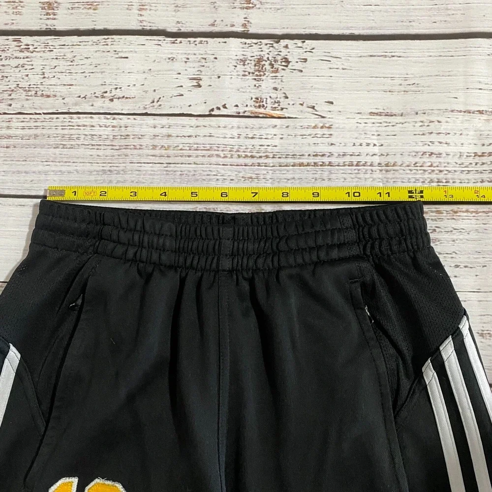 Adidas Black Athletic Track Jogger Pants Classic‎ 3-Stripes #18 Men's Size Small